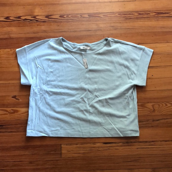 Madewell boxy crop top size large - Picture 2 of 5